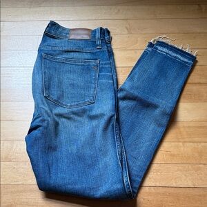 Madewell Raw Hem Distressed Jeans